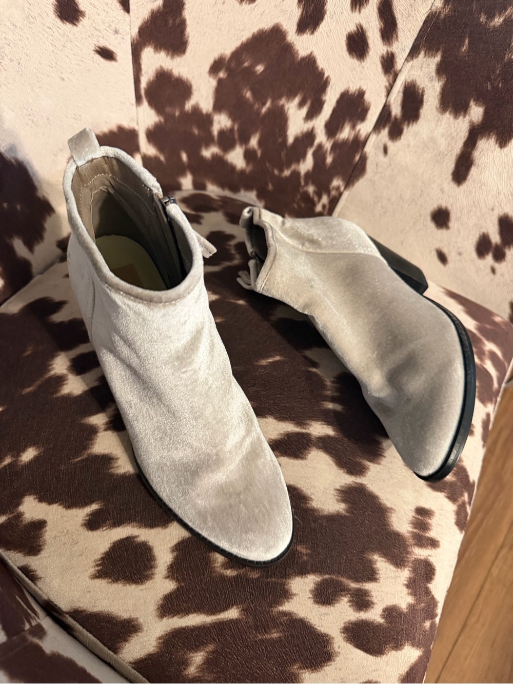 Dolce Vita Beige Suede Pointed Toe Ankle Booties